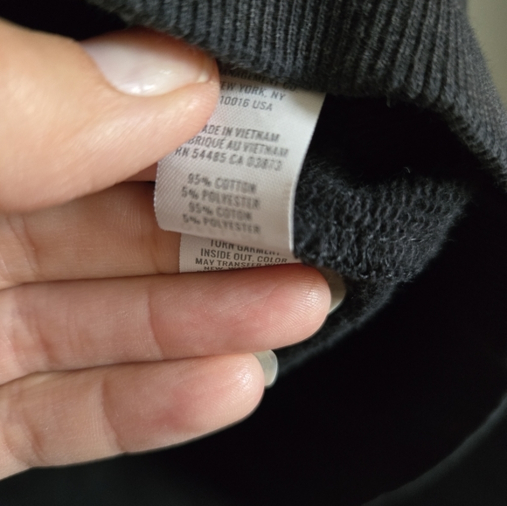 Aerie Oversized Long Black Womens Small Full Zip Up Hoodie - Picture 7 of 8